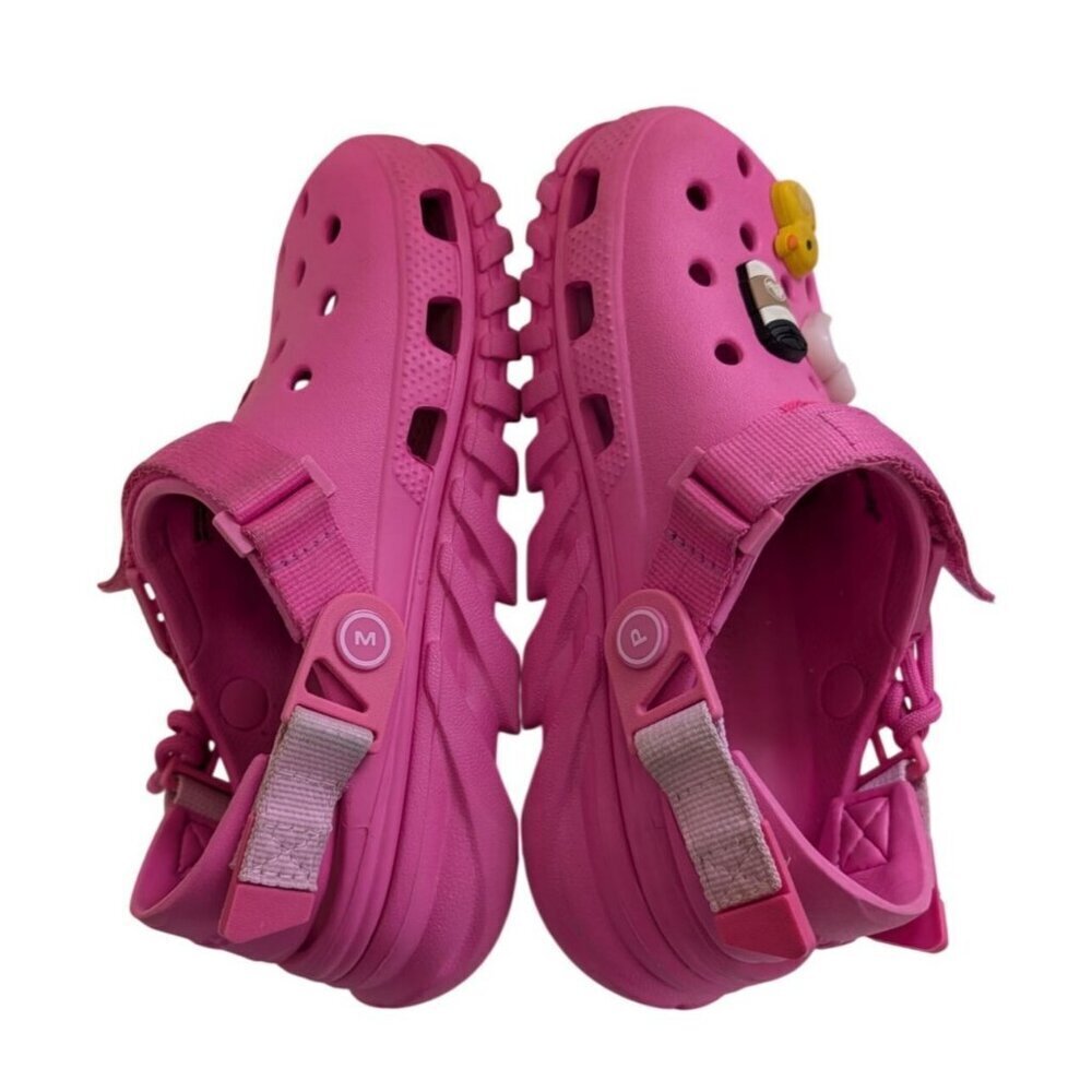 Post Malone x Crocs Duet Max II Clog Electric Pink Women's 6 Men's 4 Limited - Picture 2 of 11